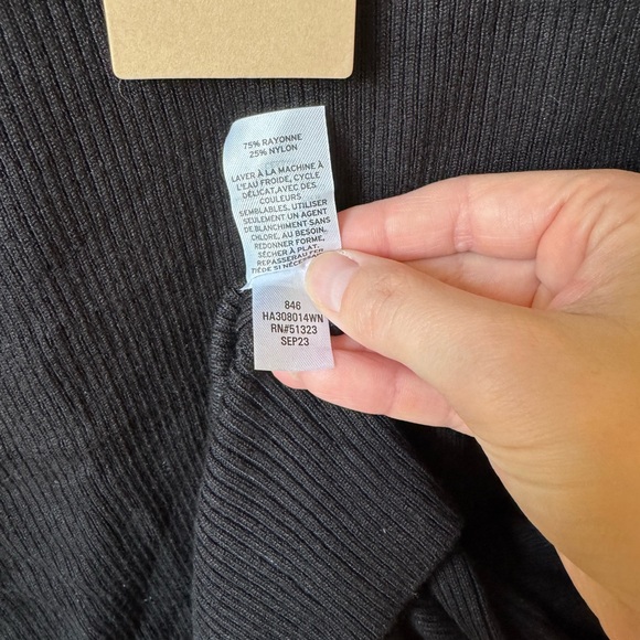 Halogen - Gold Button Rib Sweater - Picture 5 of 7